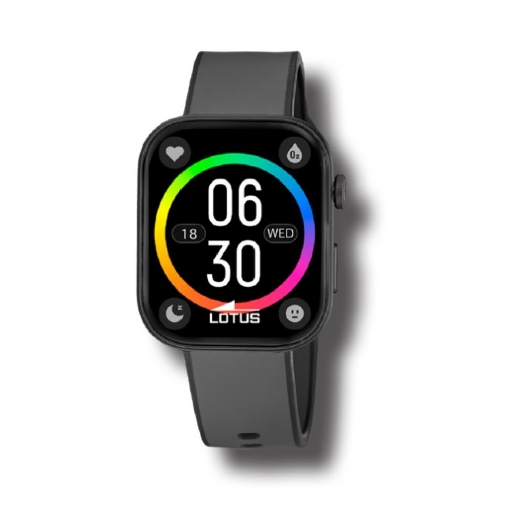 Lotus Smartime - Smartwatch med firkantet urkasse - Sort
